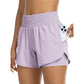 🎉 2026 Sale — Over 56,000 Sold! 🏋️ Women Athletic Yoga Shorts Double Layer Gym Shorts – High Waist & Pocket 💪