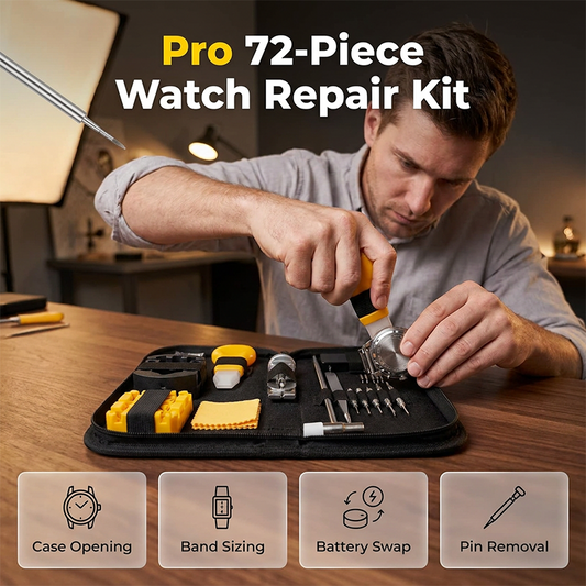 🎉 2026 Sale — Over 31,000 Sold!💞 Complete 72-Piece Watch Repair Kit – Precision at Home 🔧