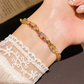 💎 2026 Sale — Over 26,000 Sold! Buy 1 Get 1 Free💎Retro Crossover Twisted Multicolor Zircon Adjustable Bracelet for Women