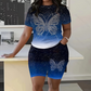 🦋 2026 Sale — Over 87,000 Sold!🔥 Women's Casual Butterfly Print Top and Shorts Set