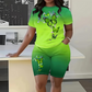 🦋 2026 Sale — Over 87,000 Sold!🔥 Women's Casual Butterfly Print Top and Shorts Set