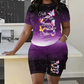 🦋 2026 Sale — Over 87,000 Sold!🔥 Women's Casual Butterfly Print Top and Shorts Set