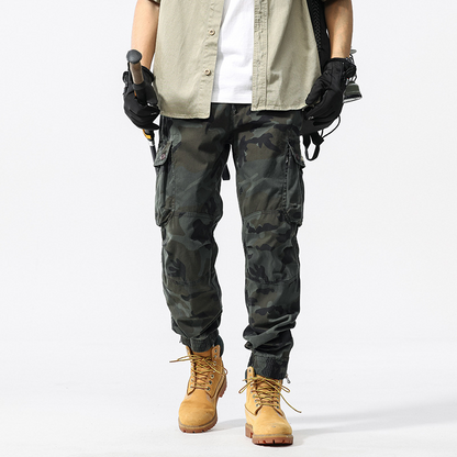 🪖 2026 Sale — Over 52,000 Sold! 🌲 Men's Camouflage Cuffed Casual Cargo Pants – Rugged Jogger Fit 🎒