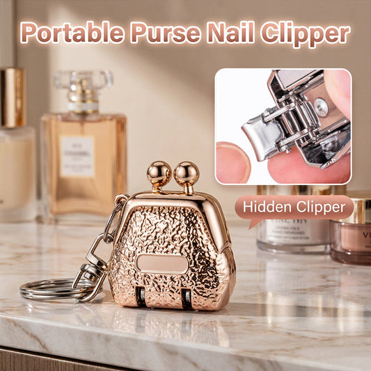 👜 2026 Sale — Over 61,000 Sold! 💅 Foldable Purse-Shaped Nail Clipper Keychain – Chic Grooming Charm ✨