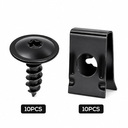 🎉 2026 Sale — Over 46,000 Sold 🔩 Universal Car Metal U-Type Clips & Screws Set 🚗