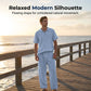 🎉 2026 Sale — Over 58,000 Sold!💞Men's Casual Linen Blend Shirt and Pants Set Loose Fit Beach Wear