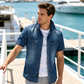 🎉 2026 Sale — Over 19,000 Sold!💞 Men's Washed Denim Shirt – Classic Style, All-Day Comfort 👕