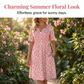🎉 2026 Sale — Over 55,000 Sold! 👗 Women's Casual V-Neck Print Dress with Pockets – Floral Charm 🌸