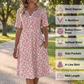 🎉 2026 Sale — Over 55,000 Sold! 👗 Women's Casual V-Neck Print Dress with Pockets – Floral Charm 🌸