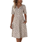 🎉 2026 Sale — Over 55,000 Sold! 👗 Women's Casual V-Neck Print Dress with Pockets – Floral Charm 🌸