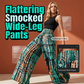 🎉 2026 Sale — Over 83,000 Sold!💞 Women's Smocked High-Waist Wide-Leg Trousers – Effortless Elegance 🌿