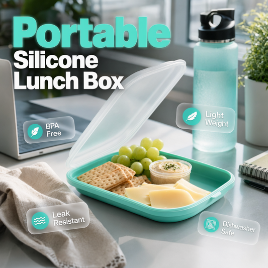 🎉 2026 Sale — Over 32,000 Sold!🍱 Leakproof Silicone Lunch Box 🥗