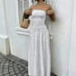 🎉 2026 Sale — Over 46,000 Sold!💞 Women's Off-Shoulder Polka Dot Dress – Timeless Charm Meets Modern Grace 🌸