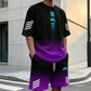 🎉 2026 Sale — Over 43,000 Sold!💞 Men's Summer T-Shirt & Shorts Two-Piece Set – Gradient Style, Maximum Cool ☀️