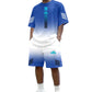 🎉 2026 Sale — Over 43,000 Sold!💞 Men's Summer T-Shirt & Shorts Two-Piece Set – Gradient Style, Maximum Cool ☀️