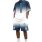 🎉 2026 Sale — Over 43,000 Sold!💞 Men's Summer T-Shirt & Shorts Two-Piece Set – Gradient Style, Maximum Cool ☀️