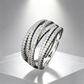 🎉 2026 Sale — Over 15,000 Sold! 💎 Adjustable Multi-Band Crossover Ring – Brilliant CZ Sparkle ✨