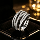 🎉 2026 Sale — Over 15,000 Sold! 💎 Adjustable Multi-Band Crossover Ring – Brilliant CZ Sparkle ✨