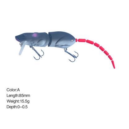 🎉 2026 Sale — Over 57,000 Sold! 🐭 Multi-Jointed Mouse Topwater Lure – Lifelike Swimming Action 🎣
