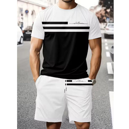 🎉 2026 Sale — Over 11,000 Sold 👕 Men's Casual Short Sleeve T-Shirt & Shorts Set 🩳