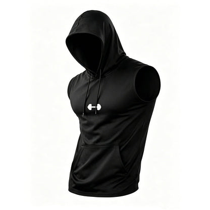 🎉 2026 Sale — Over 37,000 Sold! 🏋️ Men's Athletic Sleeveless Hoodie Vest – Maximum Mobility 💪