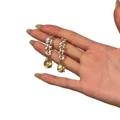 🎉 2026 Sale — Over 17,400 Sold ✨ Elegant Yellow Sparkling Rhinestone Jewelry 💛