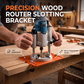 🎉 2026 Sale — Over 24,000 Sold 🔩 Aluminum Alloy Wood Router Slotting Bracket Guide 🛠️