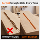 🎉 2026 Sale — Over 24,000 Sold 🔩 Aluminum Alloy Wood Router Slotting Bracket Guide 🛠️