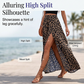 🎉 2026 Sale — Over 16,000 Sold 👗 Women's Leopard Print High Split Maxi Skirt 🐆