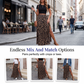 🎉 2026 Sale — Over 16,000 Sold 👗 Women's Leopard Print High Split Maxi Skirt 🐆