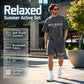🎉 2026 Sale — Over 9,500 Sold 👕 Men's Casual T-Shirt and Shorts Set 🩳