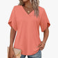 🎉 2026 Sale — Over 47,000 Sold! 👚 V-Neck Flutter Sleeve Blouse – Soft Feminine Breeze 🌸