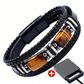🪨 LIMITED-TIME 50% OFF! 🧵 Braided PU Leather Bracelet for Men & Women – Tiger Eye Stone, Unisex, Layered Design ✨