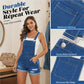 🎉 2026 Sale — Over 43,000 Sold! 👖 Women's Casual Denim Short Overalls – Relaxed Fit Pocket Style 💙