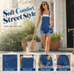 🎉 2026 Sale — Over 43,000 Sold! 👖 Women's Casual Denim Short Overalls – Relaxed Fit Pocket Style 💙