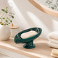 🎉 2026 Sale — Over 61,000 Sold!🧼Ceramic Self-Draining Leaf Soap Dish – Elegant, Stable Pedestal 🍃