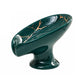 🎉 2026 Sale — Over 61,000 Sold!🧼Ceramic Self-Draining Leaf Soap Dish – Elegant, Stable Pedestal 🍃
