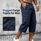 🎉 2026 Sale — Over 25,000 Sold!🛠️Men's Multi-Pocket Capri Pants – Utility Design, Elastic Waistband 🏔️