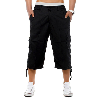 🎉 2026 Sale — Over 25,000 Sold!🛠️Men's Multi-Pocket Capri Pants – Utility Design, Elastic Waistband 🏔️