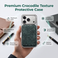 🎉 2026 Sale — Over 81,000 Sold! 📱 Alligator Pattern Slim Phone Case – Electroplated Metallic Frame 🐊