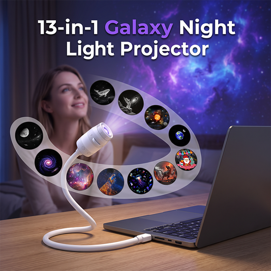 🎉 2026 Sale — Over 35,000 Sold! 🌌 Galaxy Projector Lamp with Starry Discs – 13 Interchangeable Films ✨