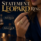 🎉 2026 Sale — Over 44,000 Sold!💍Vintage Leopard Print Oval Ring – Statement Style, Sparkling Stones 🐆