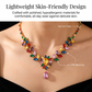 🎉 2026 Sale — Over 54,000 Sold!🌸Women Casual Floral Necklace Set – Crystal, Micro-Pave, Matching Earrings 💎