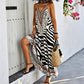 🎉 2026 Sale — Over 32,000 Sold!🐆 Women's Animal Print Backless Halter Maxi Dress 🌴