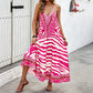 🎉 2026 Sale — Over 32,000 Sold!🐆 Women's Animal Print Backless Halter Maxi Dress 🌴