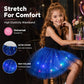 🎉 2026 Sale — Over 37,000 Sold! 💞 LED Light Up Sequin Tutu Skirt Star Mesh Princess Skirt for Girls and Adults