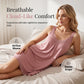 🎉 2026 Sale — Over 31,000 Sold!🌙 Women's Lace V-Neck Nightdress Loose Modal Slip Sleepwear 💤