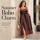 🎉 2026 Sale — Over 36,000 Sold!🌻 Women Plus Size Boho Spaghetti Strap Maxi Dress 🌸