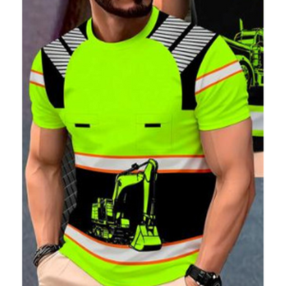 🎉 2026 Sale — Over 21,000 Sold! 💞 Pro-Favorite Bold Excavator Graphic Tee – Rugged Style 🌸