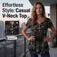 🎉 2026 Sale — Over 43,000 Sold! 💞 Women's Casual V-Neck Top – Chic Comfort for Every Day 🌸